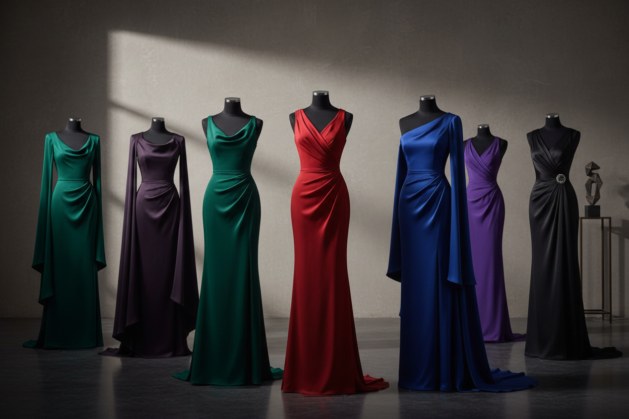 Luxe, minimalistsiche, high-end formele en avond jurken